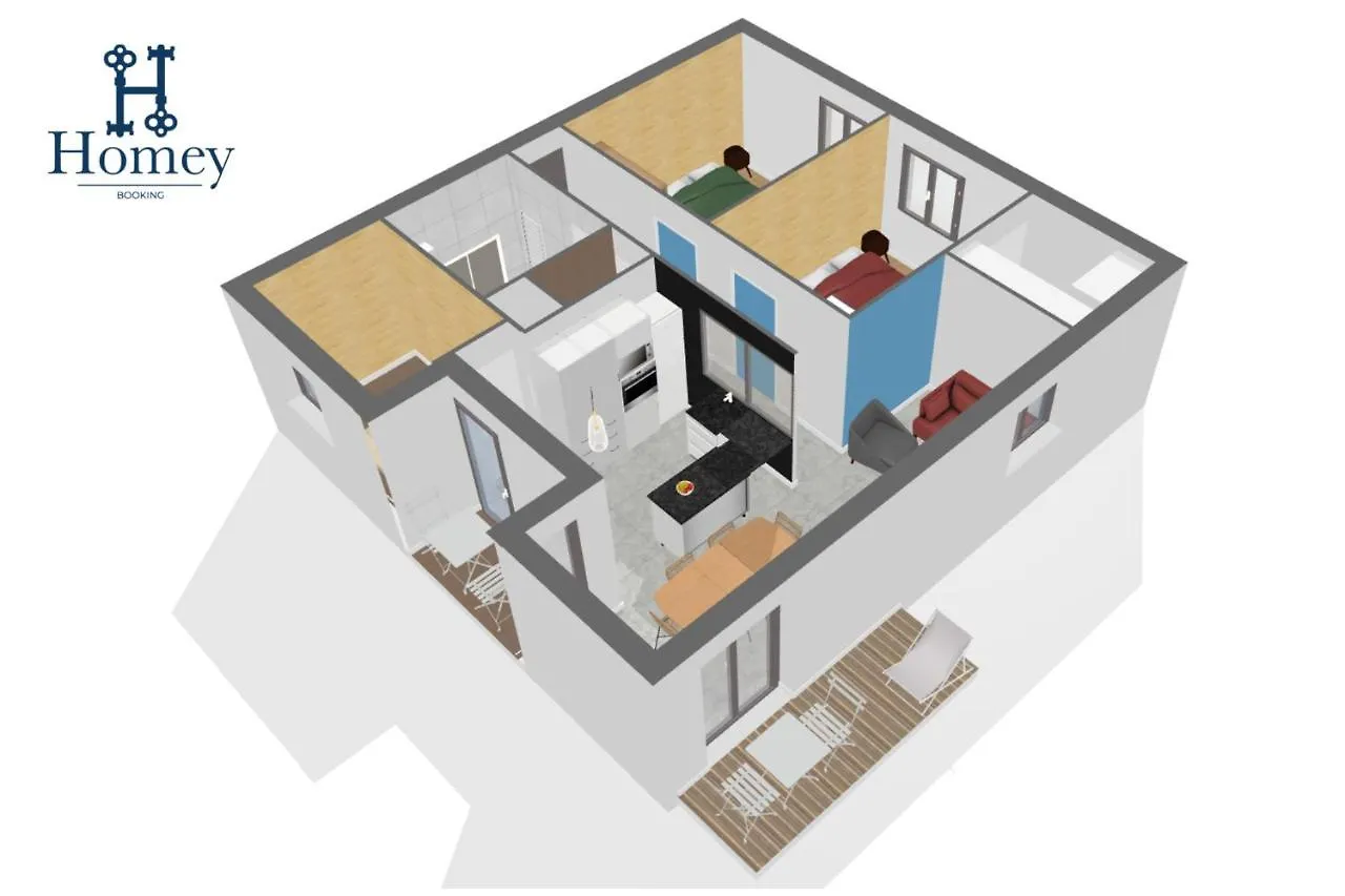 Homey Montaigne - New - A 1 Min A Pied Du Lac D'Annecy - 2 Balcons Prives - Appartement Avec 2 Chambres - Stationnement Gratuit Toute L'Annee Sauf En Ete - Juin A Aout